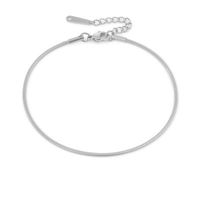 Simple Fashion Anklet Stainless Steel Anklet Gold-plated Anklet sku image 1