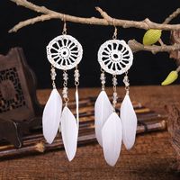 New Bohemian Dream Catcher Fairy Long Tassel Earrings Wholesale sku image 2