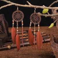 New Bohemian Dream Catcher Fairy Long Tassel Earrings Wholesale sku image 3