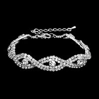 Bridal Jewelry Necklace Bracelet Earring Set Three-piece Hollow Jewelry main image 5