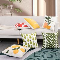 Fashion Simple Cotton Towel Embroidered Pillowcase Bedside Cushion main image 1