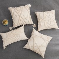 Bohemian Fashion Cotton Tufted Embroidered Pillowcase Sofa Cushion main image 1