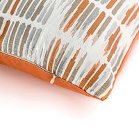 Fashion Simple Orange Jacquard Pillow Sofa Bedside Cushion main image 6
