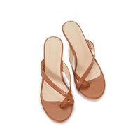 Nuevos Zapatos De Mujer Clip Toe Stiletto Simple Set-toe Sandalias Y Zapatillas main image 6