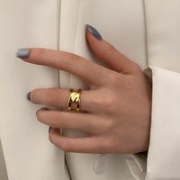 Fashion New Geometric Metal Ring Jewelry main image 3