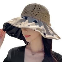 Summer New Wave Point Fisherman Women's Sunscreen Hat Big Brim Empty Top main image 6