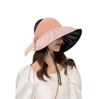 Fashion Ladies Big Brim Fisherman Hat Summer Black Glue Outdoor main image 6