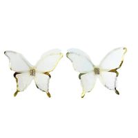 Korean Version Of Hollow Double Layer Butterfly Stud Earrings main image 6