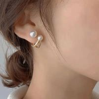 Nouvelles Boucles D'oreilles Pendantes En Strass Incrustées De Perles Alphabet main image 6
