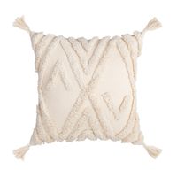 Bohemian Fashion Cotton Tufted Embroidered Pillowcase Sofa Cushion sku image 7