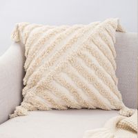 Bohemian Fashion Cotton Tufted Embroidered Pillowcase Sofa Cushion sku image 8