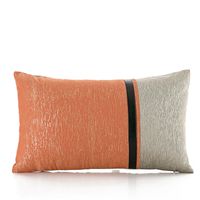 Fashion Simple Orange Jacquard Pillow Sofa Bedside Cushion sku image 2