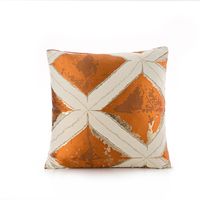 Fashion Simple Orange Jacquard Pillow Sofa Bedside Cushion sku image 6