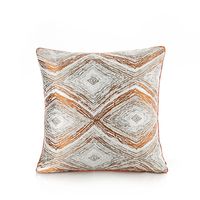 Fashion Simple Orange Jacquard Pillow Sofa Bedside Cushion sku image 8