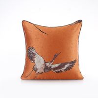 Fashion Simple Orange Jacquard Pillow Sofa Bedside Cushion sku image 10