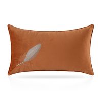 Fashion Simple Orange Jacquard Pillow Sofa Bedside Cushion sku image 1