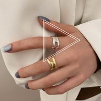 Fashion New Geometric Metal Ring Jewelry sku image 1