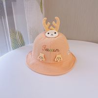 Cute Cartoon Solid Color Little Deer Fisherman Hat Wholesale sku image 3