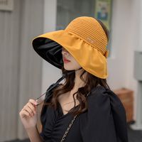 Sombrero De Pescador De Ala Grande Para Mujer A La Moda, Pegamento Negro De Verano Para Exteriores sku image 1