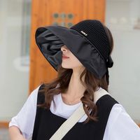 Sombrero De Pescador De Ala Grande Para Mujer A La Moda, Pegamento Negro De Verano Para Exteriores sku image 2