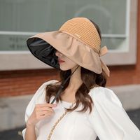 Sombrero De Pescador De Ala Grande Para Mujer A La Moda, Pegamento Negro De Verano Para Exteriores sku image 4