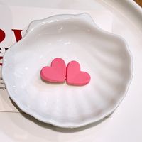 Early Spring New Color Matching Heart-shaped Hairpin sku image 1