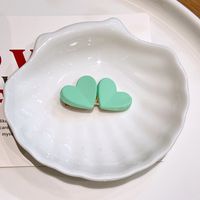 Early Spring New Color Matching Heart-shaped Hairpin sku image 3