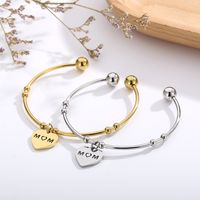Fashion Heart Stainless Steel 18K Gold Plated No Inlaid In Bulk main image 5