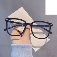 Fashion Nail Transparent Frame Women's Plain Myopia Glasses Anti-blue Light main image 3