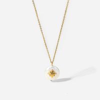 Fashion 18k Gold Stainless Steel Star Freshwater Pearl Necklace main image 6
