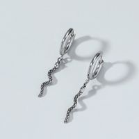 Fashion Solid Color Snake-shaped Alloy Earrings Wholesale main image 1