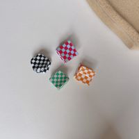 Cute Color Checkerboard Plaid Small Catch Clip main image 3