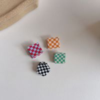 Cute Color Checkerboard Plaid Small Catch Clip main image 4