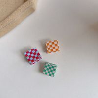 Cute Color Checkerboard Plaid Small Catch Clip main image 5