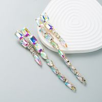 Fashion Shiny Alloy Inlaid Glass Diamond Extended Earrings Wholesale main image 4