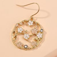 Korean Cute Small Flowers Geometric Alloy Ear Hooks Female main image 4