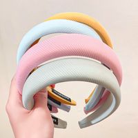 Korean Style Solid Macaroon Color Sponge Headband Wholesale main image 4