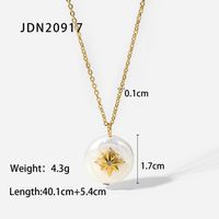 Fashion 18k Gold Stainless Steel Star Freshwater Pearl Necklace sku image 1