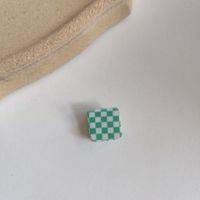 Cute Color Checkerboard Plaid Small Catch Clip sku image 4