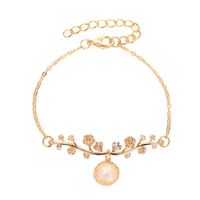 Retro Fashion Camellia Natural Stone Bracelet sku image 1