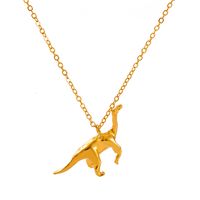 Fashion Creative Alloy Dinosaur Pendant Alloy Necklace sku image 2