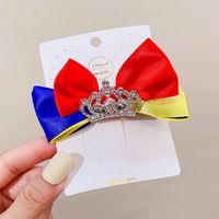 Cartoon Contrast Color Streamer Bow Children's Hairpin sku image 6