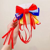 Cartoon Contrast Color Streamer Bow Children's Hairpin sku image 4