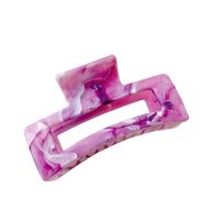 New Marble Pattern 8.5cm Solid Color Grab Clip Hair Clip main image 7