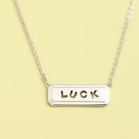 Simple Classic Metallic 925 Sterling Silver Necklace sku image 1