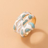Cute Color Dripping Oil Turtle Animal Ring sku image 12