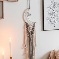 Moon Dream Catcher Pendant Hand Woven Tapestry Room Decoration main image 4