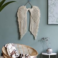 New Angel Wings Woven Tapestry Cotton Hand-woven Pendant Wall Hanging Decoration main image 5