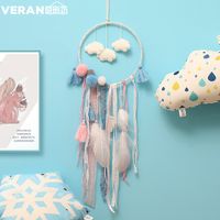 Cute New Cloud Dream Catcher Wind Chime Tassel Pendant Ornament Decoration main image 4