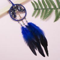 Creative Tree Of Life Dream Catcher Car Hanging Small Feather Pendant Car Decoration main image 3